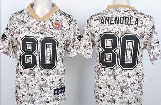 Nike New England Patriots #80 Danny Amendola 2013 USMC Camo Elite Jersey 