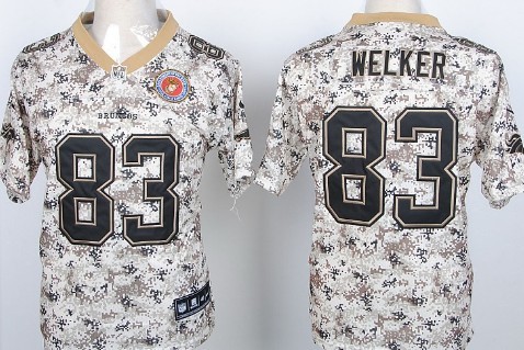 Nike Denver Broncos #83 Wes Welker 2013 USMC Camo Elite Jersey