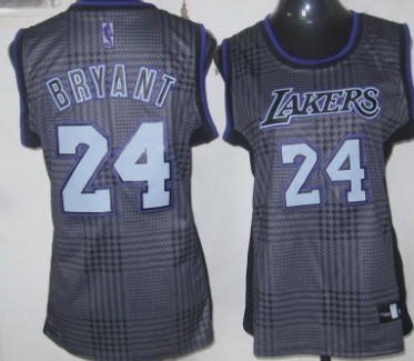 Los Angeles Lakers #24 Kobe Bryant Black Rhythm Fashion Womens Jersey