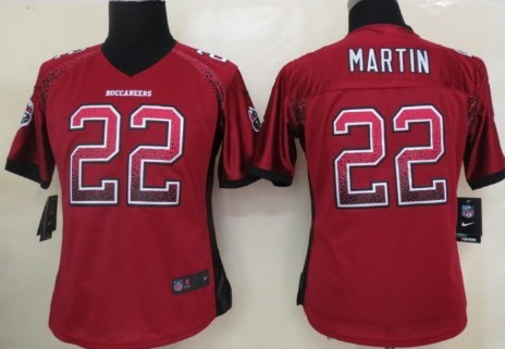 Nike Tampa Bay Buccaneers #22 Doug Martin Drift Fashion Red Womens Jersey 