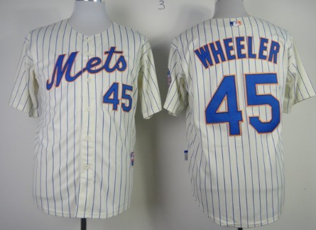 New York Mets #45 Zack Wheeler Cream Jersey