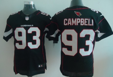 Nike Arizona Cardinals #93 Calais Campbell Black Elite Jersey 