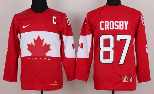 2014 Olympics Canada #87 Sidney Crosby Red Kids Jersey 