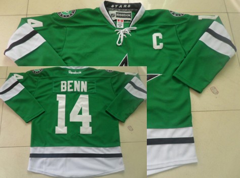 Dallas Stars #14 Jamie Benn 2013 Green Jersey 