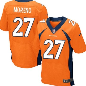 Nike Denver Broncos #27 Knowshon Moreno 2013 Orange Elite Jersey 