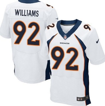 Nike Denver Broncos #92 Sylvester Williams 2013 White Elite Jersey 