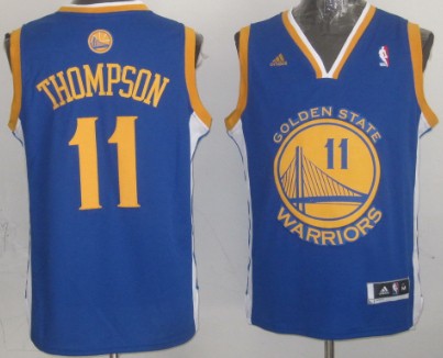 Golden State Warriors #11 Klay Thompson Revolution 30 Swingman Blue Jersey 