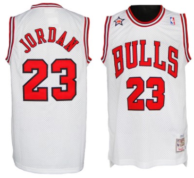 NBA 1998 All-Star #23 Michael Jordan White Swingman Throwback Jersey 