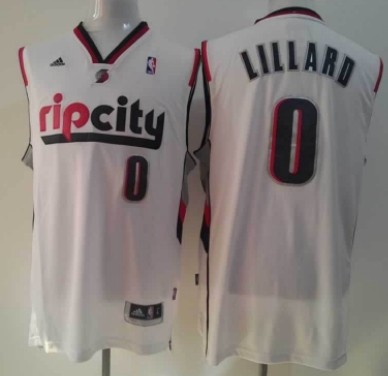 Portland Trail Blazers #0 Damian Lillard Rip City Revolution 30 Swingman White Jersey 