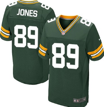 Nike Green Bay Packers #89 James Jones Green Elite Jersey