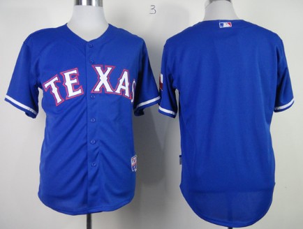 Texas Rangers Blank 2014 Blue Jersey 