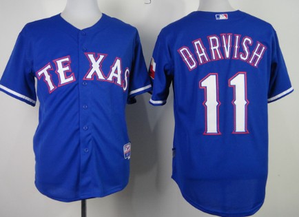 Texas Rangers #11 Yu Darvish 2014 Blue Jersey 