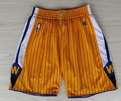 Golden State Warriors Yellow Pinstripe Short