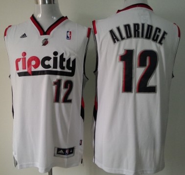 Portland Trail Blazers #12 LaMarcus Aldridge Rip City Revolution 30 Swingman White Jersey 