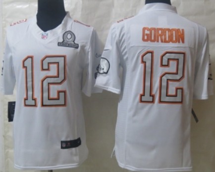 Nike Cleveland Browns #12 Josh Gordon 2014 Pro Bowl White Jersey