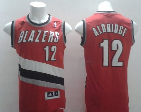 Portland Trail Blazers #12 LaMarcus Aldridge Revolution 30 Swingman Red Jersey 