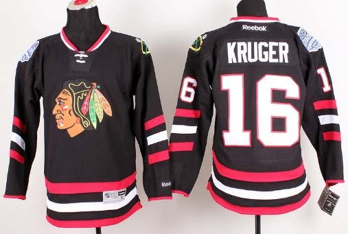 Chicago Blackhawks #16 Marcus Kruger 2014 Stadium Series Black Jersey