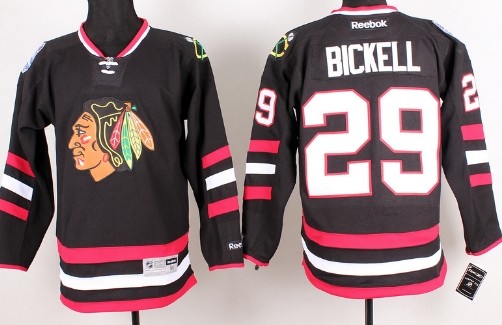 Chicago Blackhawks #29 Bryan Bickell 2014 Stadium Series Black Jersey