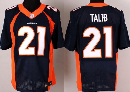 Nike Denver Broncos #21 Aqib Talib 2013 Blue Elite Jersey 