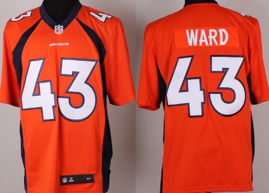 Nike Denver Broncos #43 T.J. Ward 2013 Orange Game Jersey 