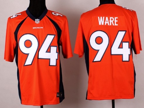 Nike Denver Broncos #94 DeMarcus Ware 2013 Orange Game Jersey 