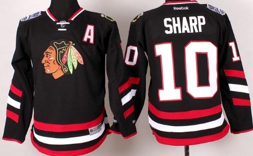 Chicago Blackhawks #10 Patrick Sharp 2014 Stadium Series Black Kids Jersey 