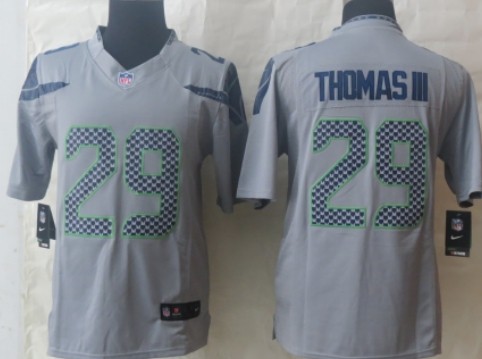 Nike Seattle Seahawks #29 Earl Thomas III Gray Limited Jersey 