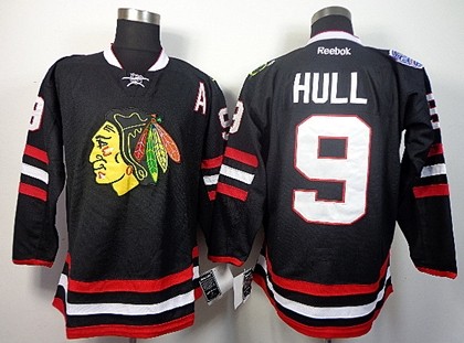 Chicago Blackhawks #9 Bobby Hull 2014 Stadium Series Black Jersey 