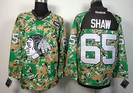 Chicago Blackhawks #65 Andrew Shaw 2014 Camo Jersey 