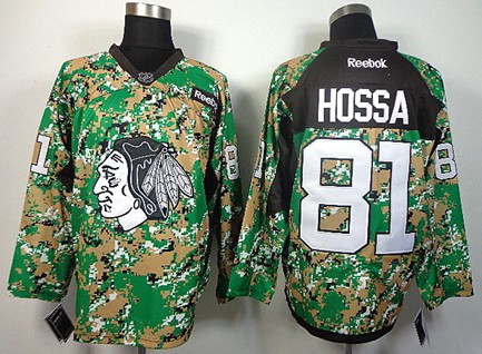 Chicago Blackhawks #81 Marian Hossa 2014 Camo Jersey 