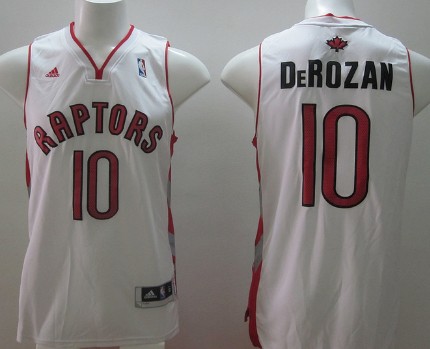 Toronto Raptors #10 Demar DeRozan Revolution 30 Swingman White Jersey