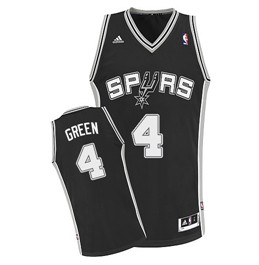 San Antonio Spurs #4 Danny Green Black Swingman Jersey 