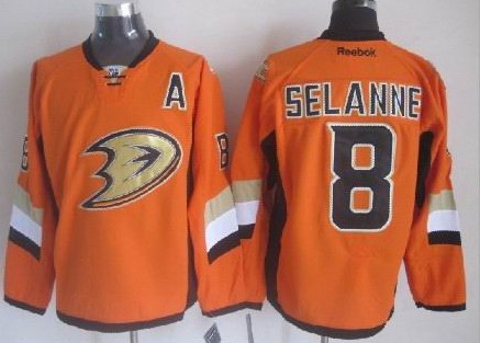 Anaheim Ducks #8 Teemu Selanne 2014 Stadium Series Orange Jersey 