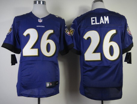 Nike Baltimore Ravens #26 Matt Elam 2013 Purple Elite Jersey