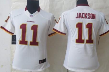 Nike Washington Redskins #11 DeSean Jackson White Limited Womens Jersey 