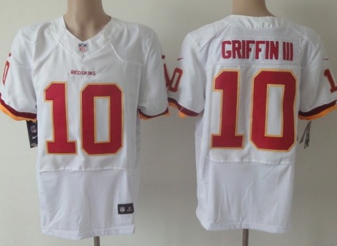 Nike Washington Redskins #10 Robert Griffin III 2013 White Elite Jersey