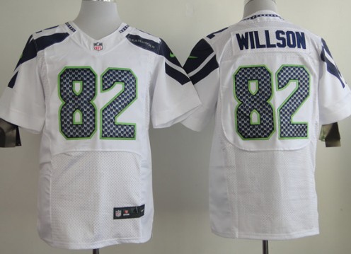 Nike Seattle Seahawks #82 Luke Willson White Elite Jersey 