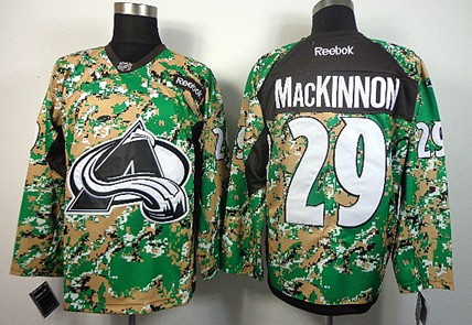 Colorado Avalanche #29 Nathan MacKinnon 2014 Camo Jersey