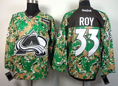 Colorado Avalanche #33 Patrick Roy 2014 Camo Jersey 