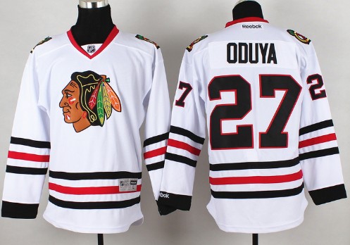 Chicago Blackhawks #27 Johnny Oduya White Jersey 