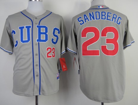 Chicago Cubs #23 Ryne Sandberg 2014 Gray Jersey 