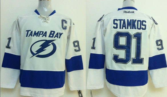 Tampa Bay Lightning #91 Steven Stamkos New White Jersey 