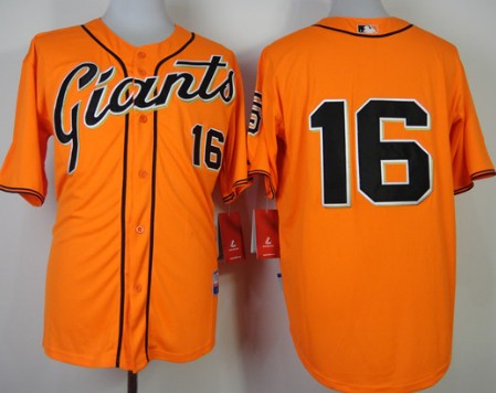 San Francisco Giants #16 Angel Pagan Orange Jersey