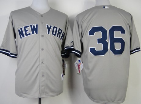 New York Yankees #36 Carlos Beltran Gray Jersey 