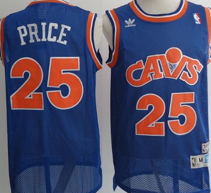 Cleveland Cavaliers #25 Mark Price Blue Swingman Throwback Jersey