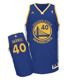 Golden State Warriors #40 Harrison Barnes Blue Swingman Jersey 