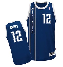 Oklahoma City Thunder #12 Steven Adams 2013 Navy Blue Swingman Jersey 