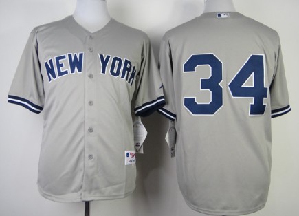 New York Yankees #34 Brian McCann Gray Jersey 