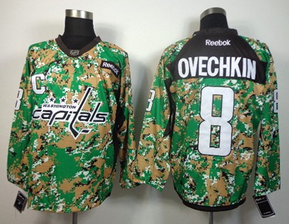 Washington Capitals #8 Alex Ovechkin 2014 Camo Jersey