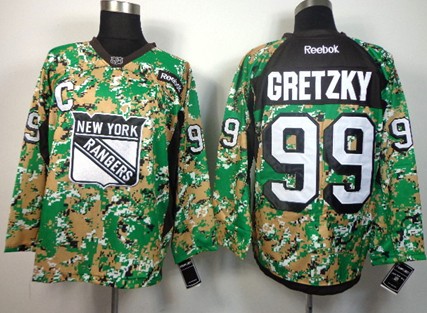 New York Rangers #99 Wayne Gretzky 2014 Camo Jersey